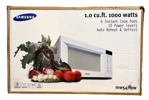 LLS - Microwave Oven - Samsung MW5490W 1.0 Cu. Ft. 1000W