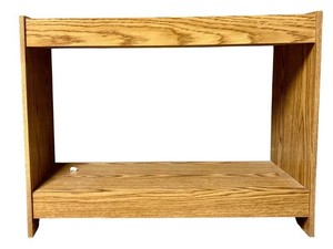 LLS - Console Table - Wood Display Table With Open Shelf
