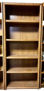 LLS - Vintage Bookcase - Woodgrain Open Shelving