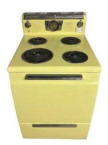LLS - Vintage Electric Range - General Electric 4-Burner Oven