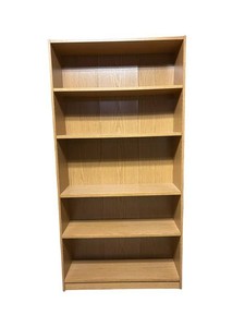 LL - Bookshelf - Six-Shelf Open Wood-Grain Bookcase