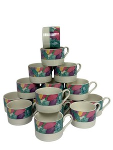 LLS - Stoneware Coffee Mugs - Signature Housewares Images (Lot of 12)