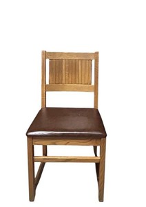 LLS - Wood Slat-Back Dining Chair - 16 X 18 X 34 in