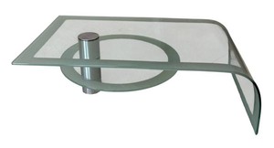 LR - Vintage Waterfall Glass Coffee Table