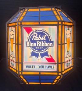DR - Vintage 1986 Pabst Blue Ribbon Beer Lantern