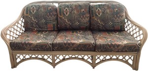 P - Vintage Rattan Sofa