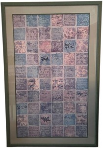 LR - Large Grid-Style Calligraphy Asian Art Print