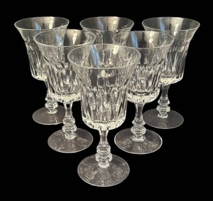 LR - Gorham De Medici Crystal Decanter & Stemware