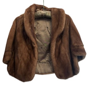 DR - Vintage Brown Fur Shrug