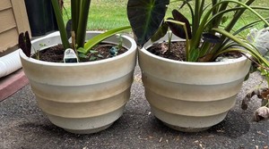 FY - Two Outdoor Resin Planters