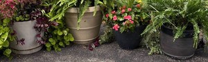 FY - Four Resin Planter Pots