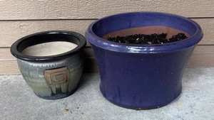 FY - Two Ceramic Planter Pots