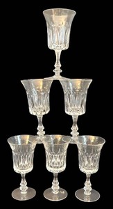 LR - Set of Six Gorham De Medici Crystal Water Goblets