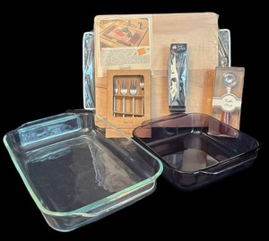 LR - Colonial Kitchen Board, Pyrex Dishes and More