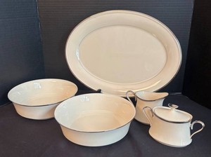 LR - Lenox Solitaire China Serving Set