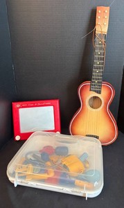 DR - Vintage Etch a Sketch, Guitar & Doctor Kit
