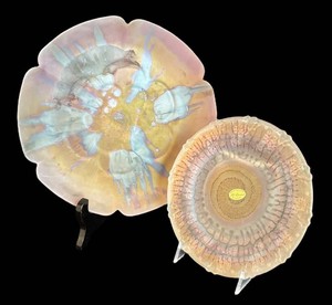 LR - Vintage Reuven Nouveau Art Glass by Al-Rama Israel and More