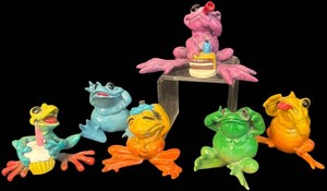 K - Frog Figurines by  Kittys Critters