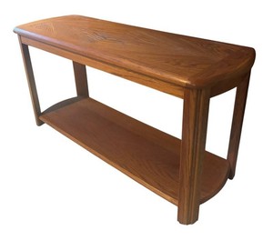 FR - Vintage Oak Two Tiered Console Table