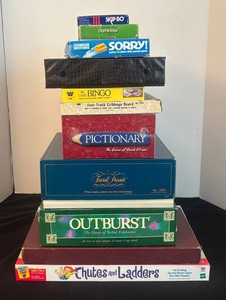 DR - Variety of Board Games including Trivial Pursuit, Pictionary, Outburst and More