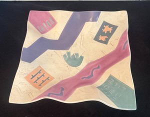 LR - Abstract Ceramic Platter