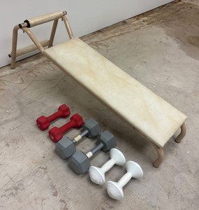 LLR - Vintage Weight Bench with Weights