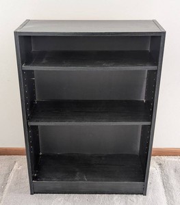 MB - Bookshelf - Black Adjustable-Shelf Bookcase