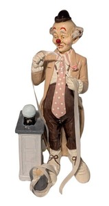 O - Vintage Judis Pastime Stock Broker Clown Figurine