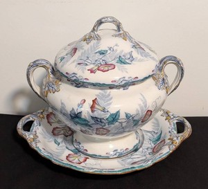O - Antique Soup Tureen & Platter - Copeland Late Spode