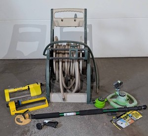 G - Hose Reel & Assorted Sprinklers Mixed Lot