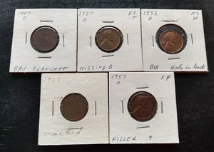(5) Error Pennies