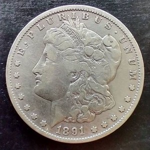 1891-CC Morgan Dollar