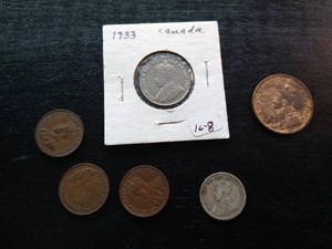 (6) Vintage Canadian Coins