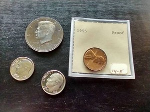 (4) Mixed Proof Coins