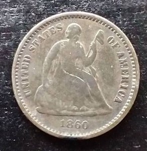 1860 Liberty Seated Half Dime