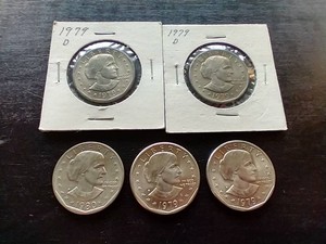 (5) Susan B Anthony Dollars