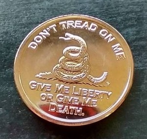 Dont Tread on Me 1 oz Copper Coin