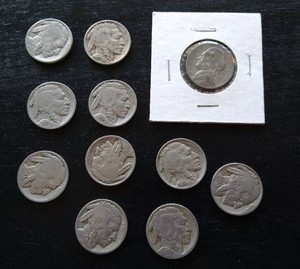 Nickel Lot - Buffalo Nickels & Silver War Nickel
