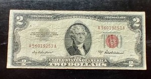 1953 Red Seal $2 Note