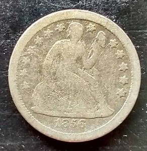 1856 Liberty Seated Dime