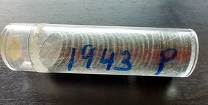Partial 1943 Steel Penny Roll