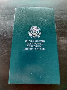 1990 Uncirculated Eisenhower Commemorative Silver Dollar