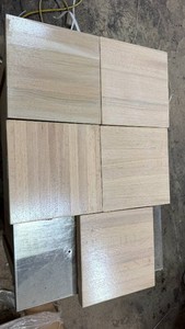 Red Oak Premade Slab 12x12, thicknesses varies-Lot of 5