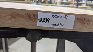 Cherry Premade Slab 21x15, thickness 1 516-Unfinished