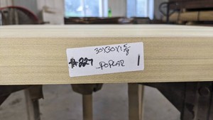 Poplar Premade Slab 30x30, thickness 1 58-Unfinished