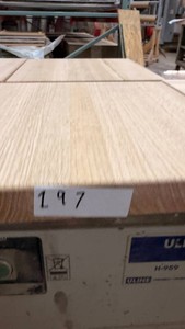 Red Oak Premade Slab 12x12, thicknesses varies-Unfinished-Lot of 5