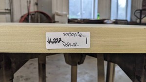 Poplar Premade Slab 30x30, thickness 1 916-Unfinished