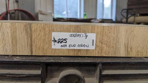Oak Premade Slab 20x15, thickness 1 78-End Grain
