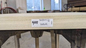 Poplar Premade Slab 30x30, thickness 1 1116-Unfinished