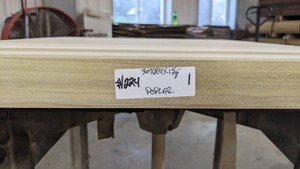 Poplar Premade Slab 24x30, thickness 1 58-Unfinished